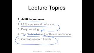 L2.0 A Brief History of Deep Learning -- Lecture Overview