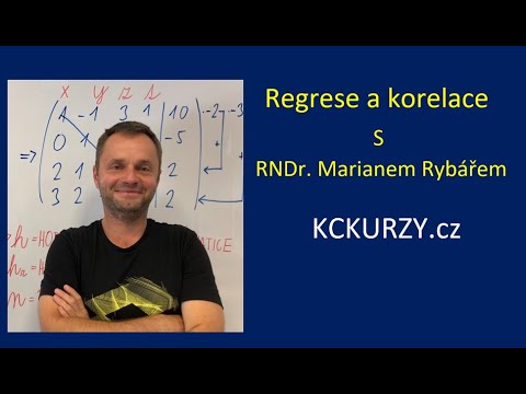 Video: Statistická Recenze 7: Korelace A Regrese