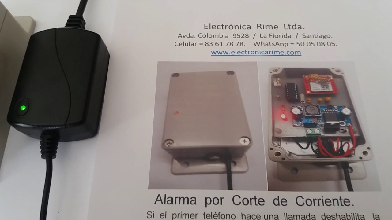 Alarma por Corte de Corriente. 