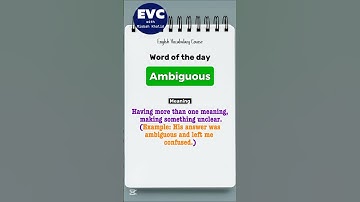 Ambiguous Meaning in English| English Vocabulary Course #english #vocabulary