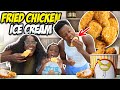 Trying The VIRAL ICE CREAM CHICKEN Challenge!