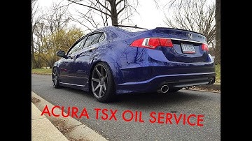 2009-2014 ACURA TSX OIL CHANGE