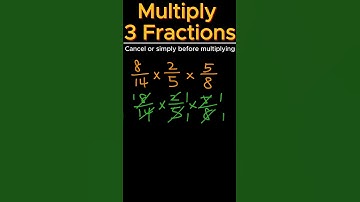 Multiplying Three Fractions #shorts