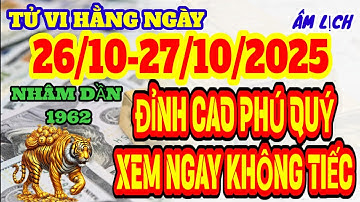 HAI NGÀY VÀNG ! NHÂM DẦN 1962 NGÀY 26 , 27 THÁNG 10 ÂM LỊCH LỘC TRỜI GÕ CỬA GIÀU BẤT NGỜ