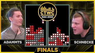 CTWC DAS 2022 | FINALS | Adammts vs Schnecke | Classic Tetris! Boom! SCHNECK AND SCHENECK action!
