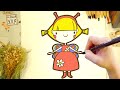 Как рисовать принцессу Бабочку | Няня Уля - Уроки рисования для детей
