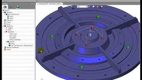 ZW3D CAM Hole Cutting Tutorial - Peck