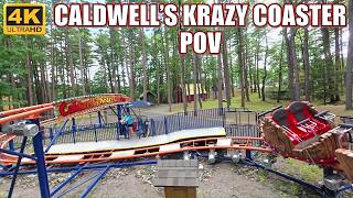 Caldwells Krazy Coaster POV (4K), Lake George Expedition Park SBF Spinning Coaster | Non-Copyright)