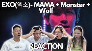 EXO(엑소)- MAMA + Monster + Wolf REACTION!!