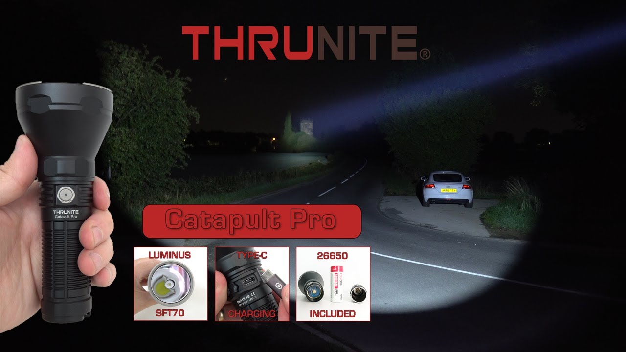 THRUNITE Catapult Pro 1000m+ thrower with 2713 lumens SFT70 LED