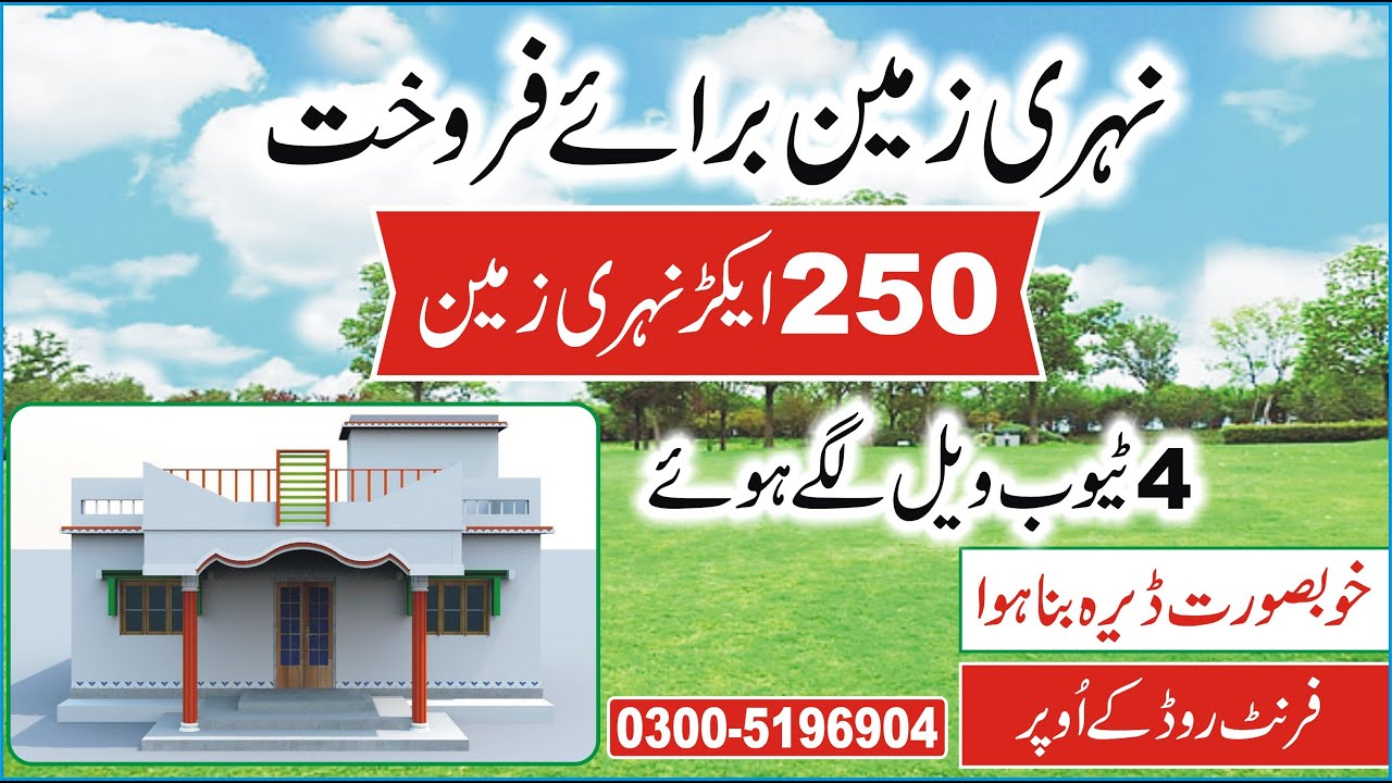 Land For Sale 250 Acre Agriculture Land For Sale Nehri Zameen YouTube