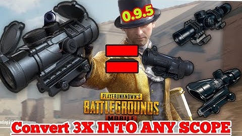 New Secret trick CONVERT 3X into ANY SCOPE pubg mobile