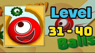 Hungry balls level 31 - 40 solution walkthrough 