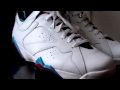 New Jordan Retro 7 White/Orion Blue/Black/Infrared PL