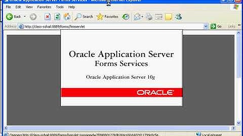 Oracle Forms Class Session  9 C