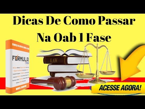 Dicas De Como Passar Na OAB - Como Se Tornar Um Advogado (a) Guia Definitivo