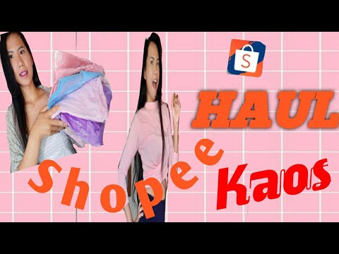  Shopee  Haul Baju  Kaos dan Dress Super Murah Harga  cuman 