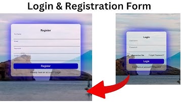 How To Create Login & Registration Form Using Html Css And Javascript