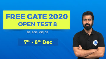 Free GATE 2020 Open Test 8 | Exam Details & Syllabus