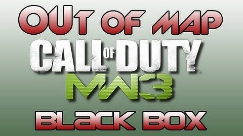 MW3 Glitches: *NEW* Black Box Out Of Map Glitch Tutorial!