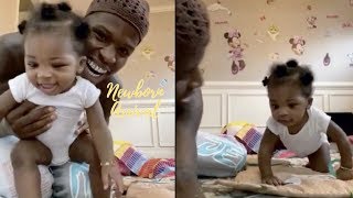 Quando Rondo Teaches Daughter Italy To Crawl During Daddy Duty! 🚼 Quando Rondo Teaches Daughter Italy To Crawl During Daddy Duty! 🚼