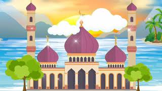 background video animasi bergerak no copyright | bahan pembelajaran background masjid