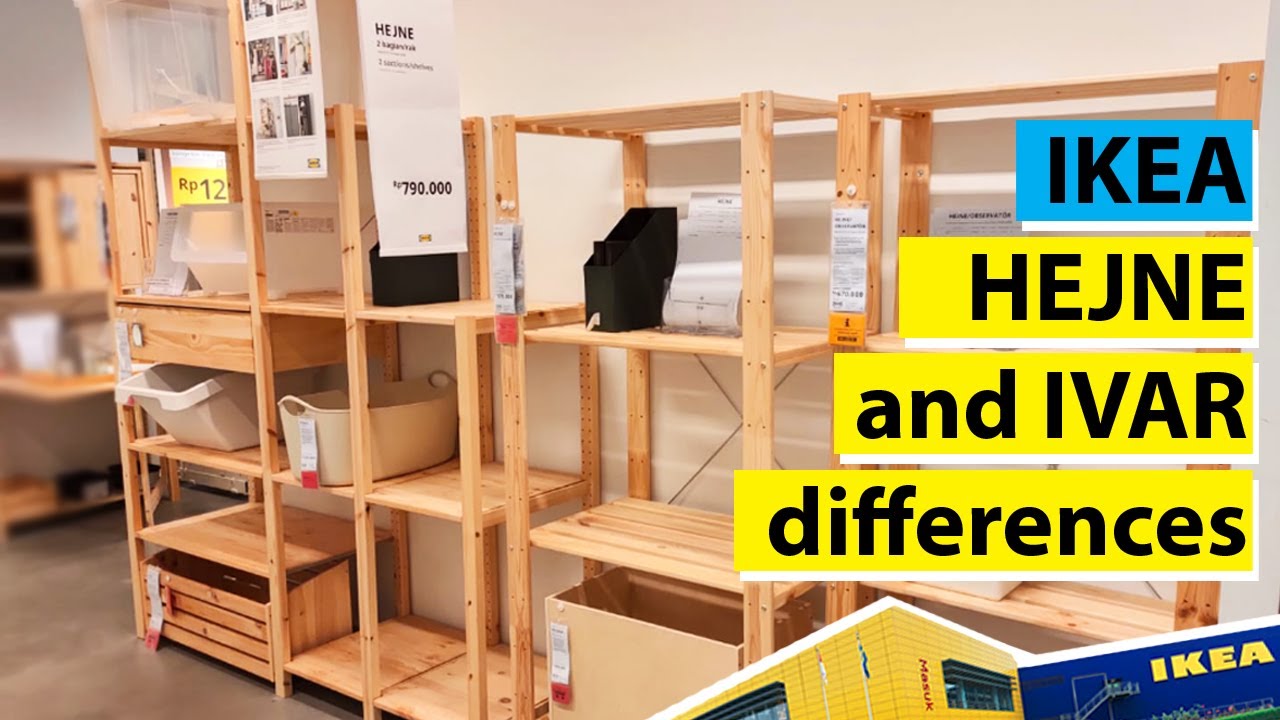 HEJNE 3 section shelving unit, softwood, 901/2x195/8x673/8 - IKEA