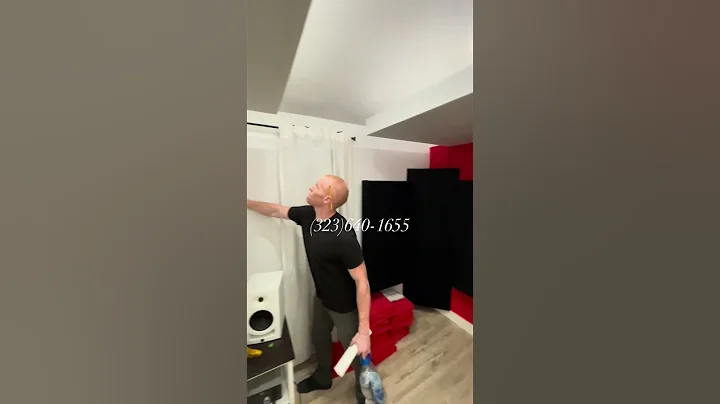 Recording Studio Before & After With 11 of our 4” & Triangle Bass Traps & Custom Clouds!