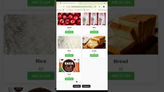 Shopping Cart Project using HTML CSS JavaScript in Hindi #shorts#htmlcssjavascript