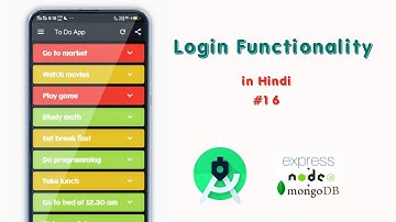 #16. Login Functionality using Volley || Create a To-Do Android App using Rest API in Hindi