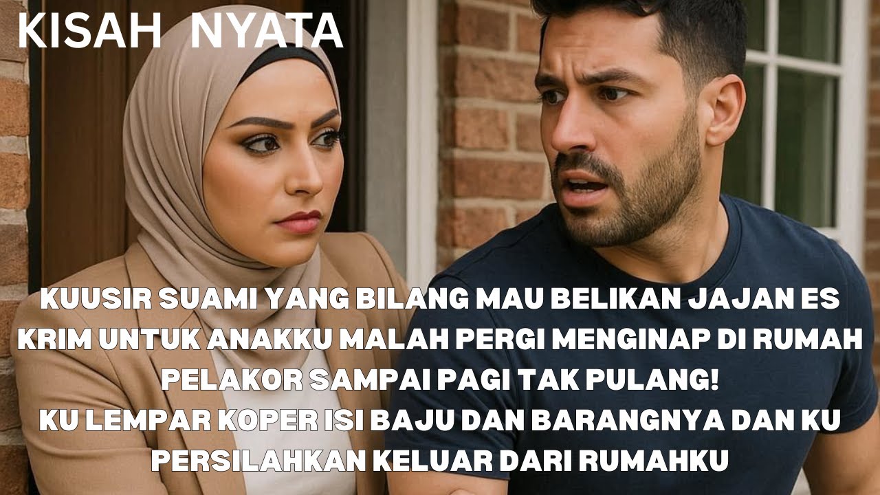 KUUSIR SUAMI YG BILANG MAU BELIKAN ANAKNYA ES KRIM TAK PULANG MALAH NGINAP DIRUMAH GUNDIKNYA, PERGI