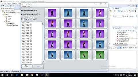 Image Memory Game Using Java - part 1