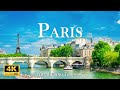 Paris france 4k scenic relaxation film  paris drone scenery with calming music