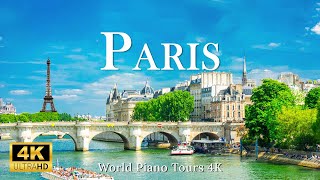 Paris, France 4K Scenic Relaxation Film Paris Drone Scenery with Calming Music