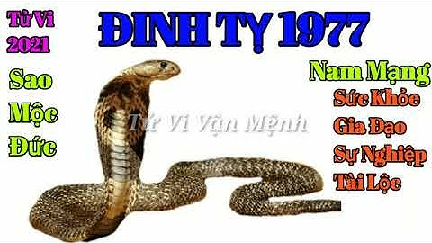 TỬ VI 2021 ĐINH TỴ 1977 NAM MẠNG - SAO MỘC ĐỨC