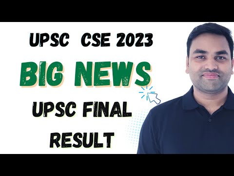 BIG NEWS :- UPSC CSE FINAL RESULT 2023 || UPSC CSE TOPPER 2023  || UPSC CSE AIR 01 2023