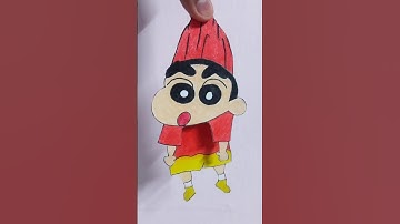 Shinchan DIY with Paper ❤️ #shorts #shinchan