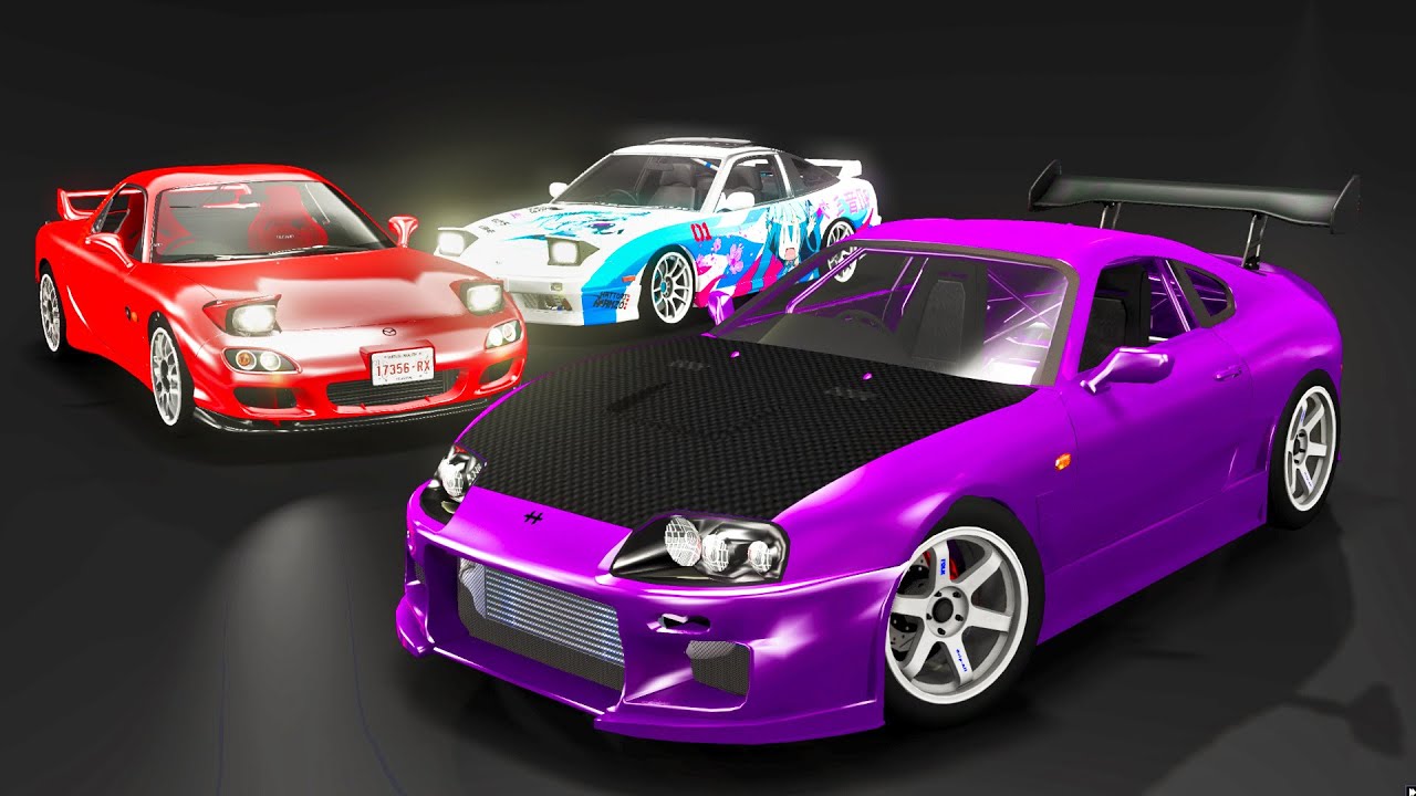 PACK de Mods para BeamNG drive Pack 02 Coches JDM + Descarga YouTube
