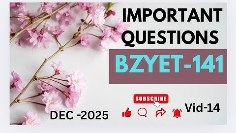 BZYET-141||IMPORTANT QUESTIONS FOR DEC TEE EXAM||IMMUNOLOGY||EXAM PREPARATION #2025#examquestions