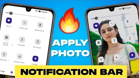 How To Apply Photo In Notification Bar In Any Android Device | By Yitake