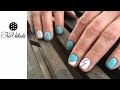 Mint &amp; Lightning gelish Nail Art - Мята и Молния Дизайн ногтей