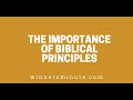 The Importance of Biblical Principles // The Winner's Minute With Mac Hammond