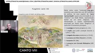 🧗 PURGATÓRIO   Canto VIII, com Prof  Dr  Luiz Ernani Fritoli UFPR