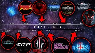 New MCU Phase 5 - 6 Release Slate | Updated