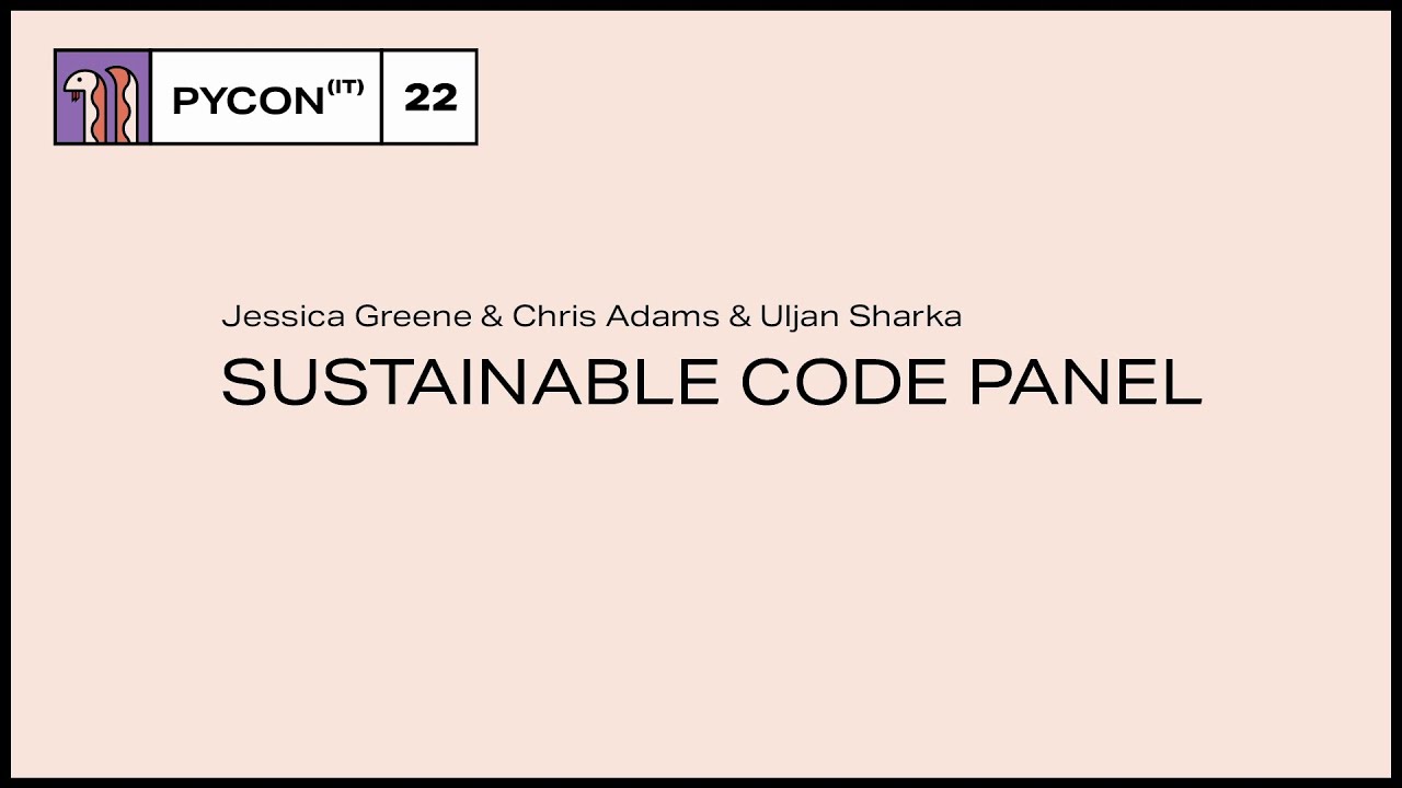 Image from Sustainable Code Panel