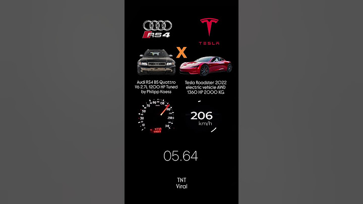 #Tesla Roadster 2022 electric vehicle AWD 1360 HP 2000 KG vs #Audi RS4 B5 Quattro V6 2.7L 1200 HP