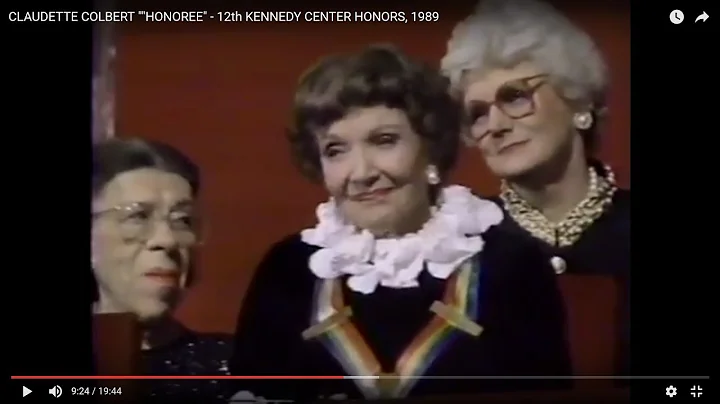 CLAUDETTE COLBERT ""HONOREE" - 12th KENNEDY CENTER...