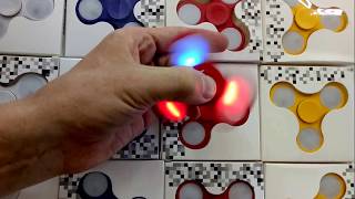 видео Светящийся спиннер Fidget Spinner Led