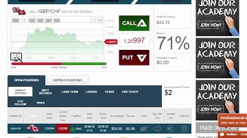 Auto Binary Signals (Main ABS) Video 1 Live Trading - September 20th 2016