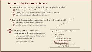 COMP526 (Fall 2023) 3-5 §3.5 Adaptive sorting